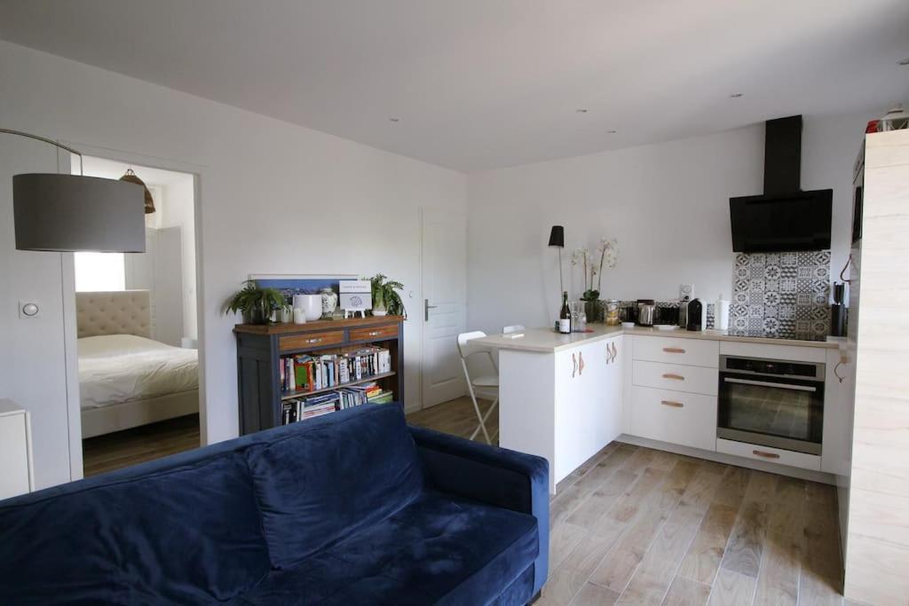 Appartement Avec Terrasse Privee, Plage A Pied Saint-Aubin-Sur-Mer  Eksteriør billede